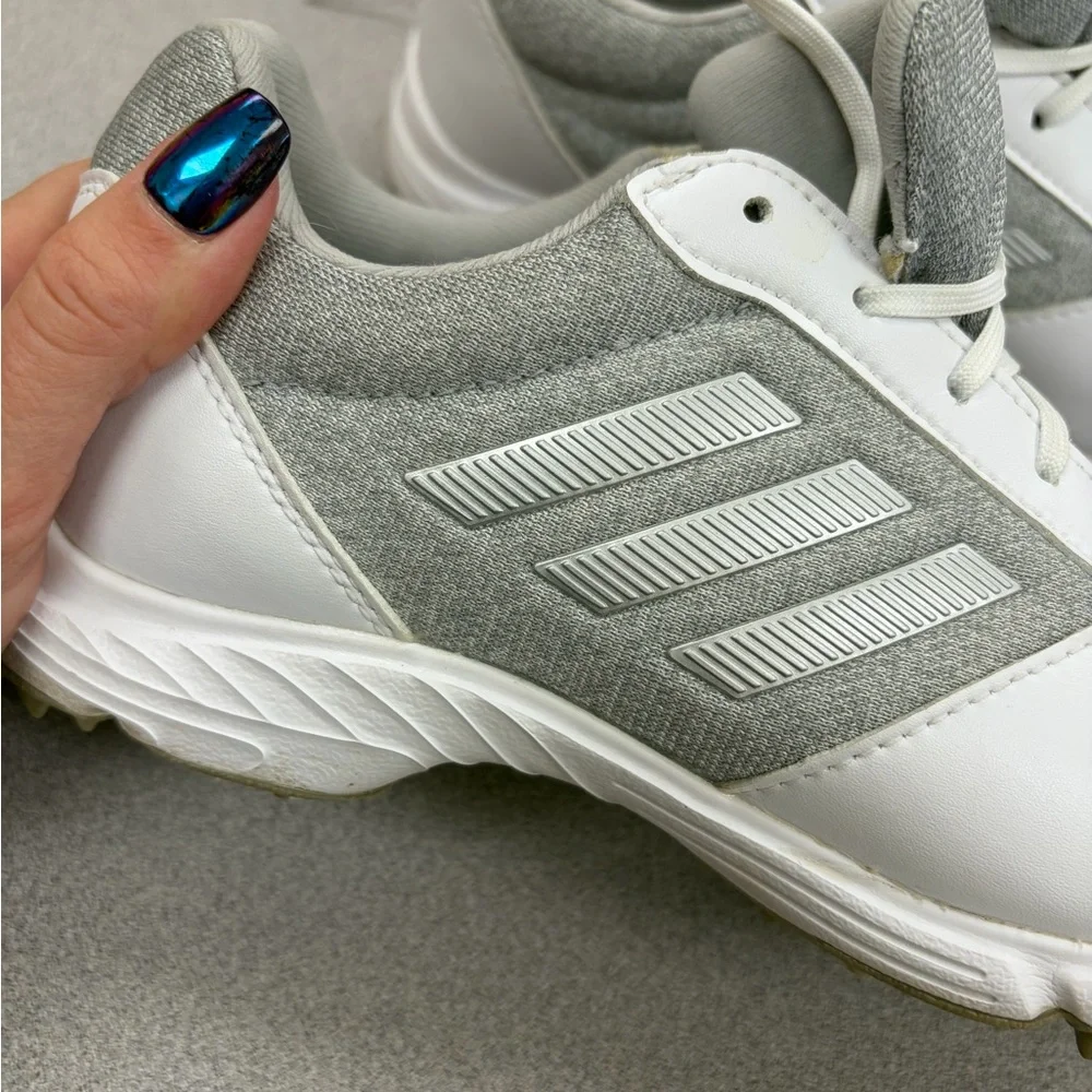 Adidas White and Gray golf shoes - Picture 3 of 10